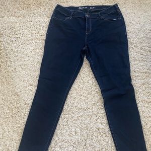 warehouse one jeans, size 18, mid rise skinny